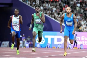 Read more about the article World Athletics Championships: Okon, Ajayi qualify for 100m semi-final