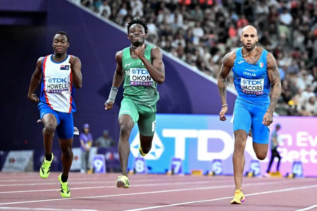 Read more about the article World Athletics Championships: Okon, Ajayi qualify for 100m semi-final