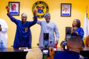 Read more about the article Sanwo-Olu backs deputy Hamzat for Lagos governorship race