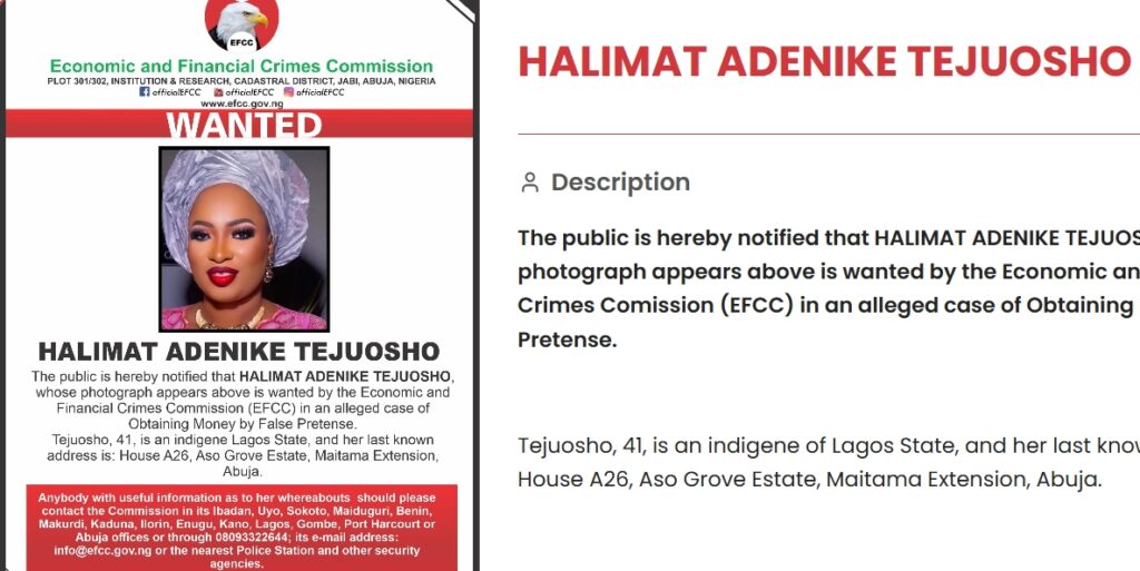 EFCC lists City Boy Movement women leader as wanted over alleged fraud