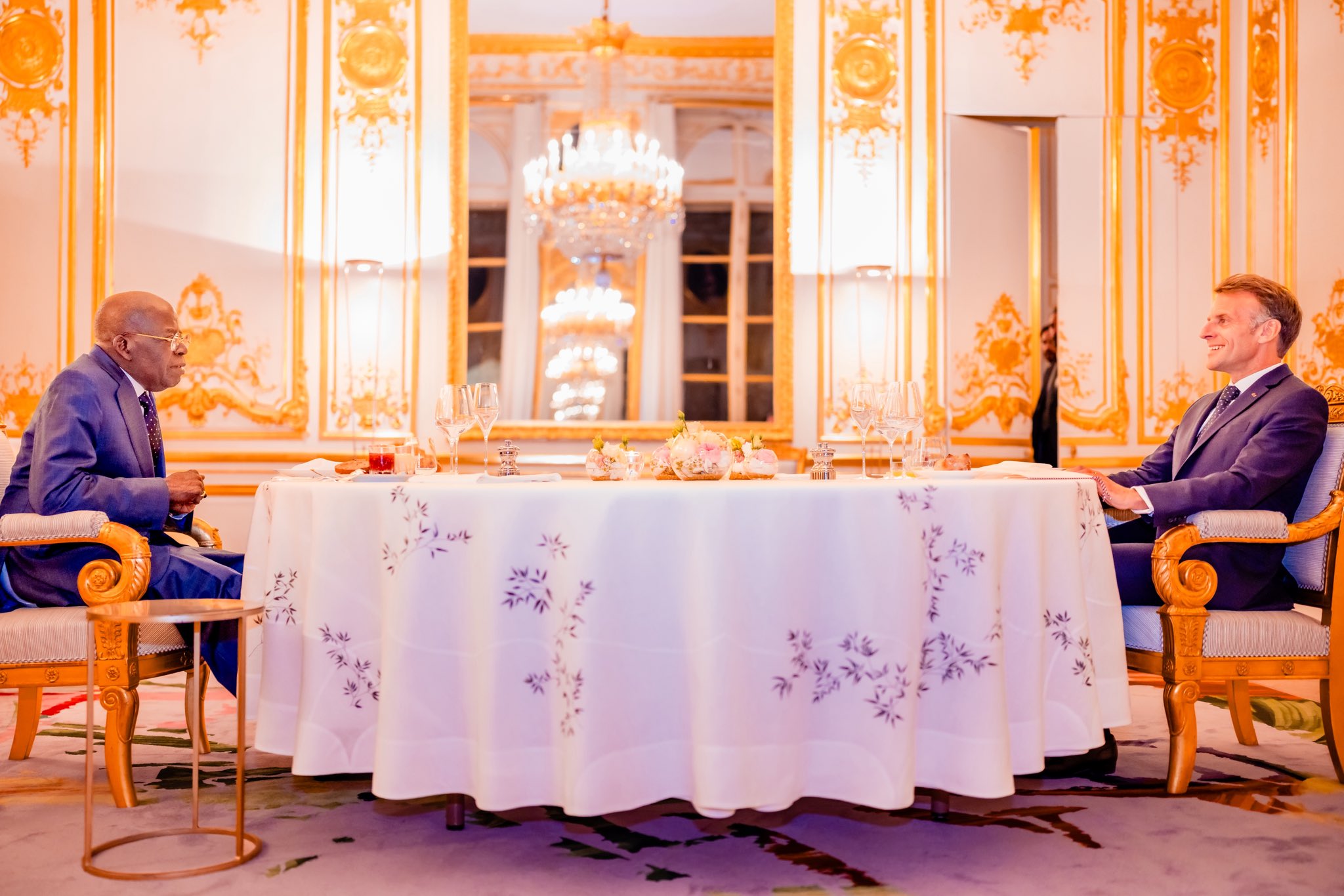 You are currently viewing Macron, Tinubu dine privately at ÉElyséee ÉÉPalace