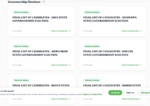 Read more about the article INEC sets October 24 deadline for omitted governorship candidates